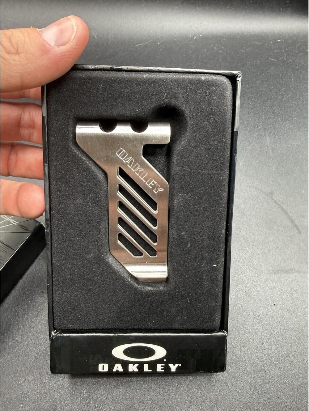 Oakley Metalworks Money Clip Silver  New